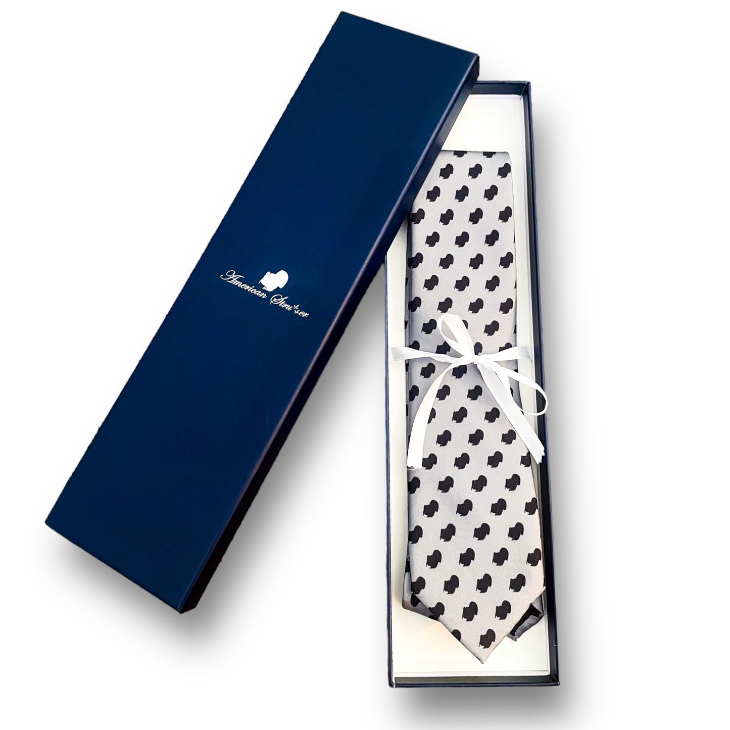 American Strutter® 'The Strutter' Dress Tie (Gray and Black)