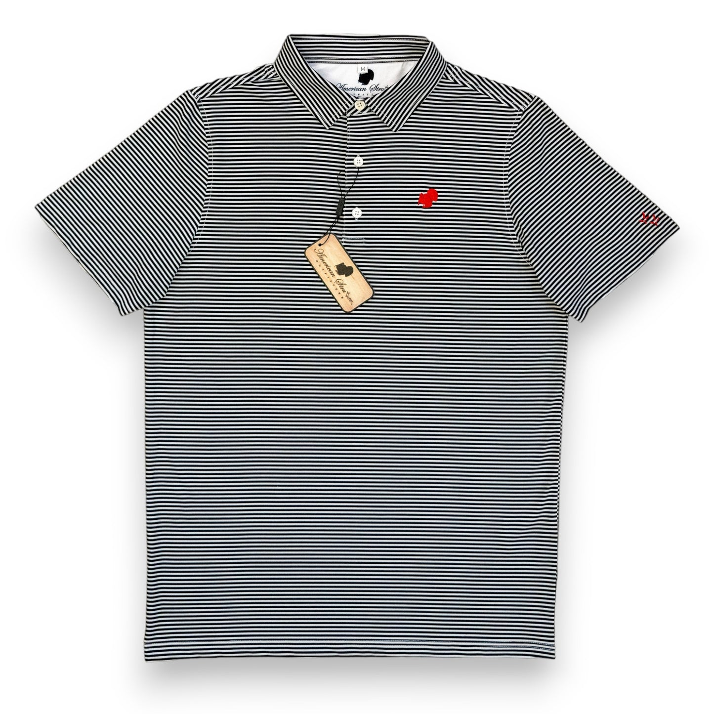 Youth American Strutter® Performance Polo (Black/White)