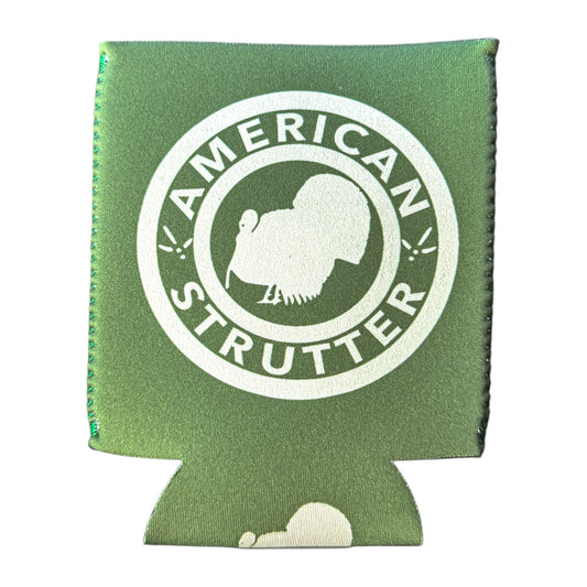 Magnetic Neoprene Koozie (Olive/Creme)