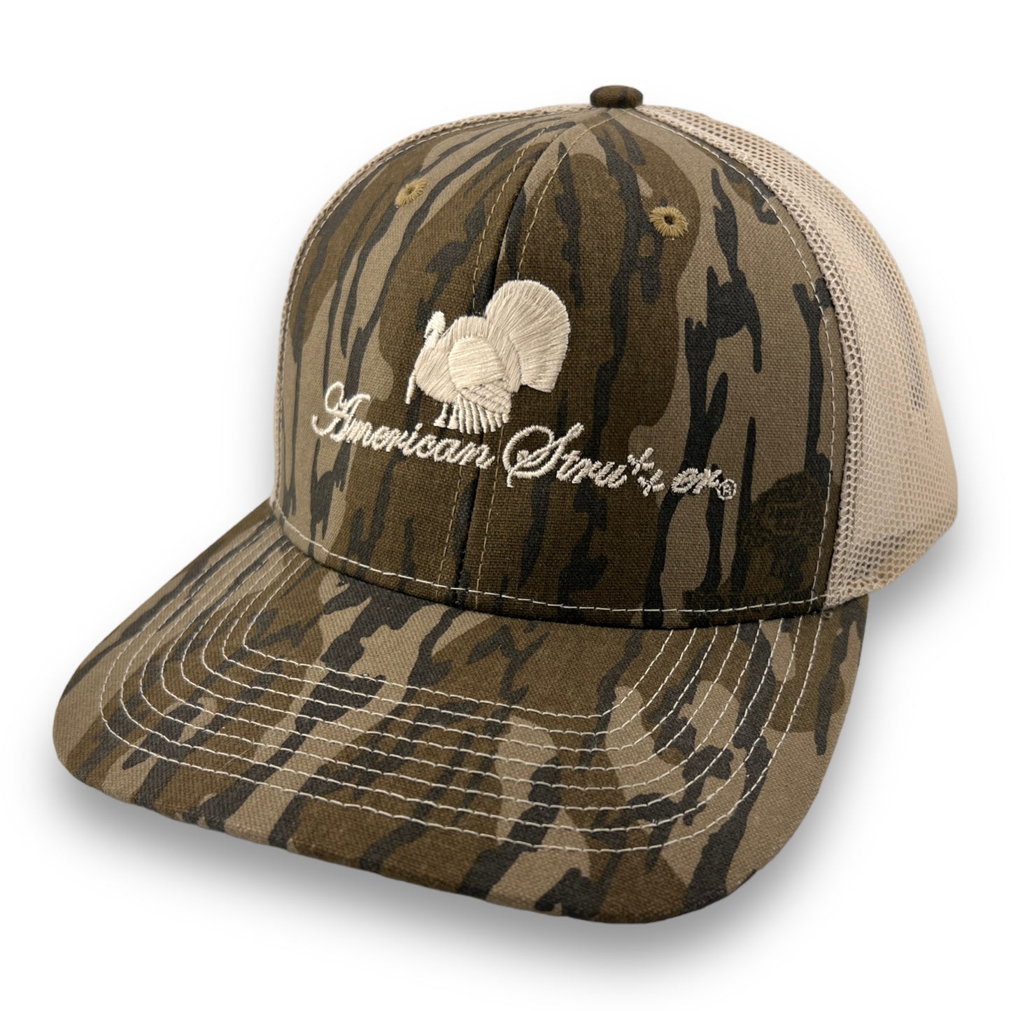 American Strutter Mossy Oak Original Bottomland ‘Flatline’ Snapback