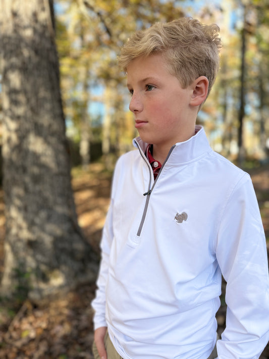 Snow Crest White 1/4 Zip (Youth)