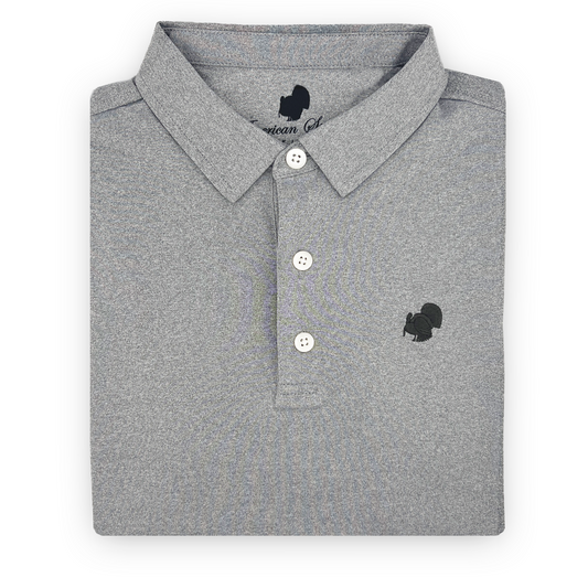 American Strutter® Performance Polo (HEATHERED GRAY)