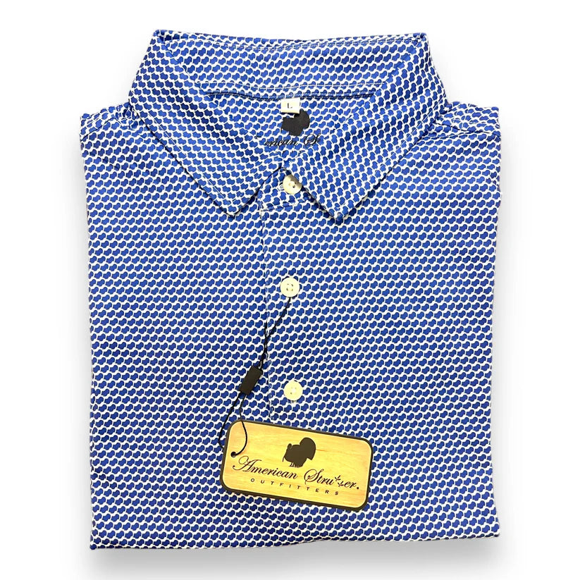 Youth American Strutter Performance Polo (Microstrutter - Navy)
