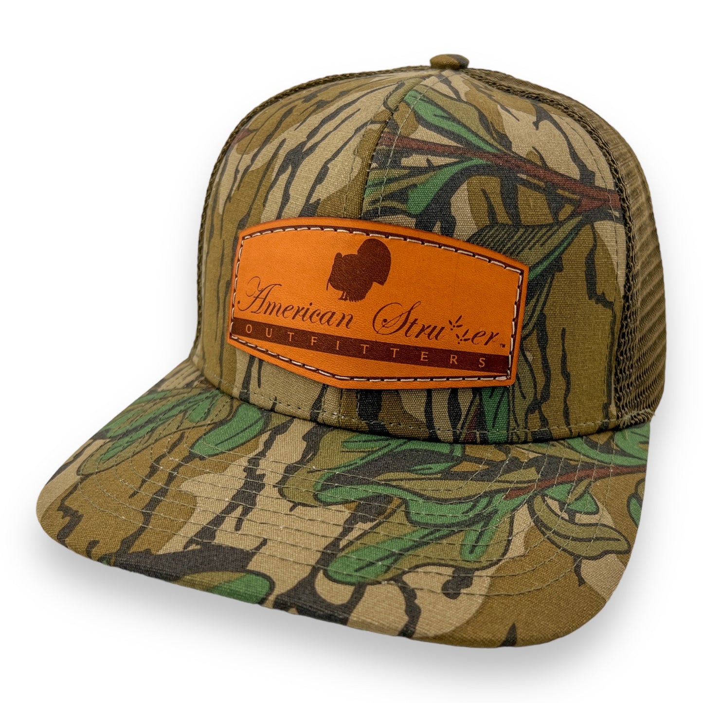 American Strutter Greenleaf Leather Patch Snapback