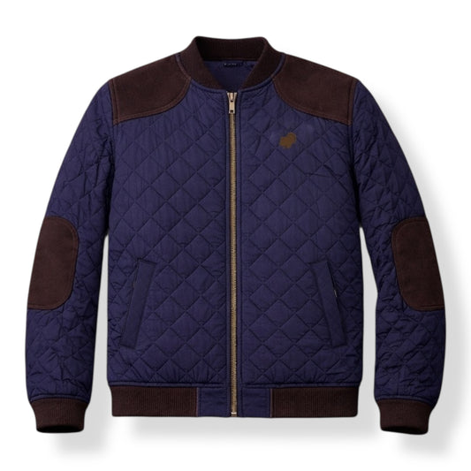 BobField Quilted Jacket (Navy/Walnut)