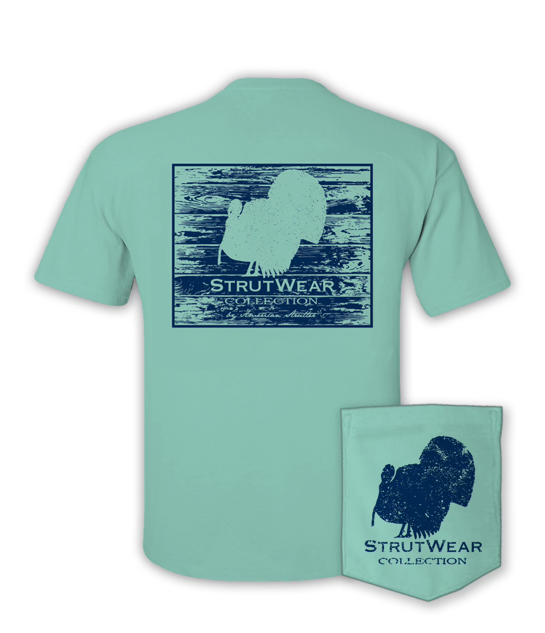 American Strutter® 'StrutWear' SS T-Shirt (Chalky Mint)