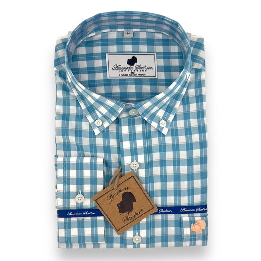 American Strutter® Youth Bamboo Series Button Down (Skyline Plaid)