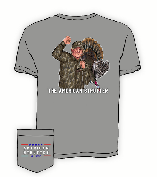 'THE American Strutter' T-Shirt (Gray)