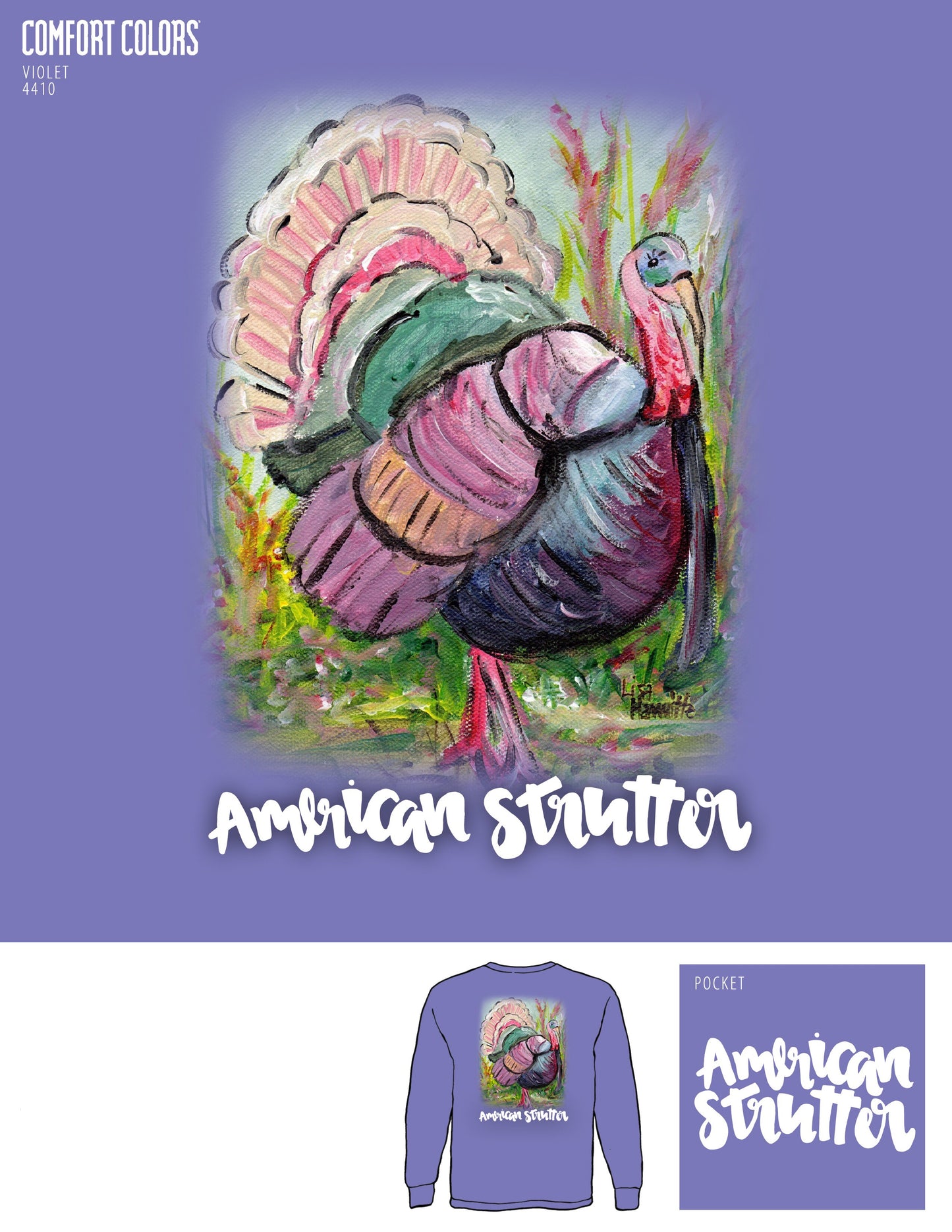 American Strutter® 'Watercolor Strutter' (Violet)