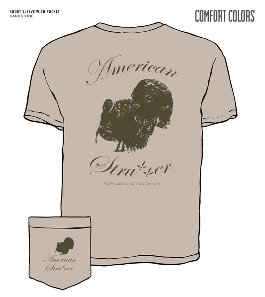 American Strutter® Distressed Logo Men's T-Shirt