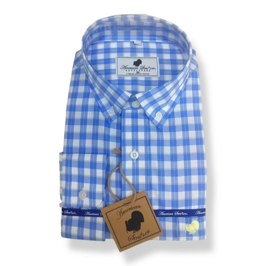 American Strutter® Bamboo Series Button Down (Coolwater Plaid)