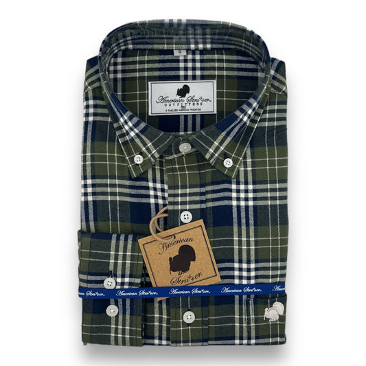 Wholesale '24 American Strutter® FLANNEL Gingham Button Down Shirt