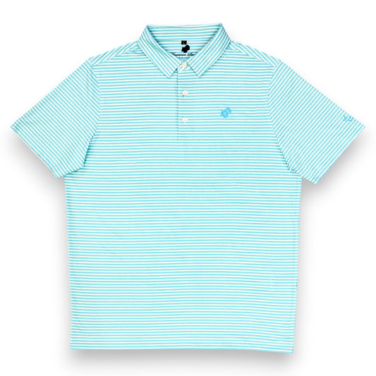 American Strutter® Performance Polo (SKY BLUE/MINT/WHITE)