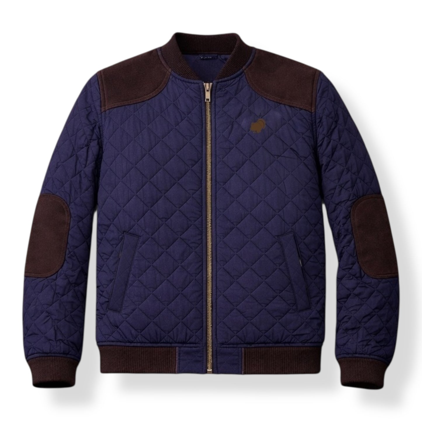 BobField Quilted Jacket (Navy/Walnut)