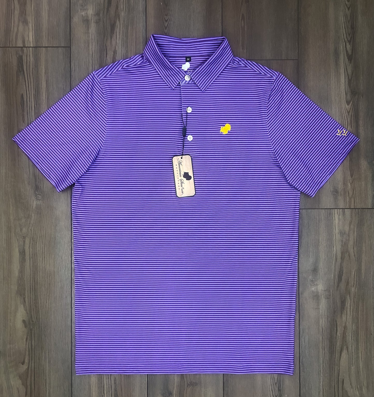 Youth American Strutter® Performance Polo (Purple and Gold)