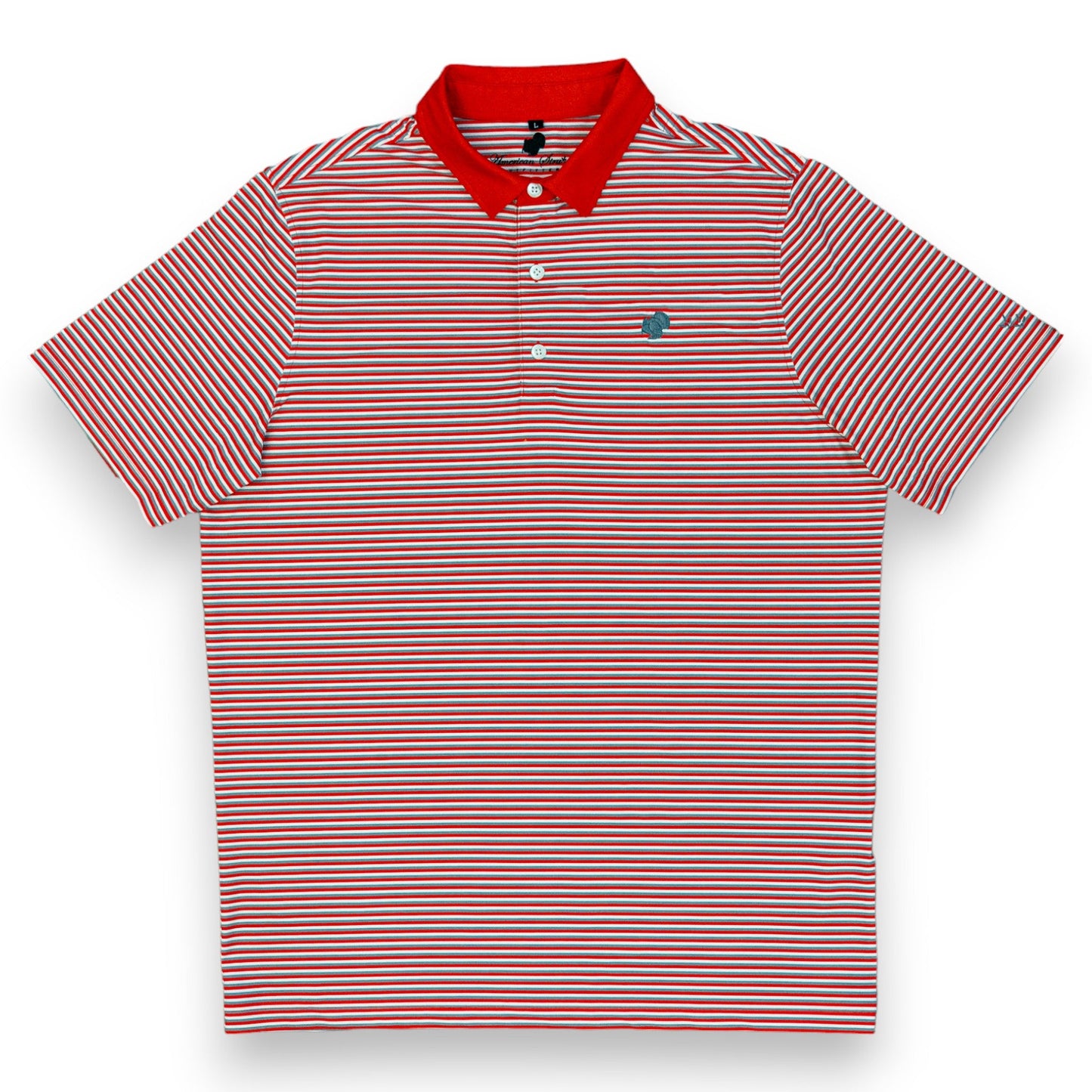 Wholesale '24 American Strutter® Performance Polo (RED/GRAY/WHITE)