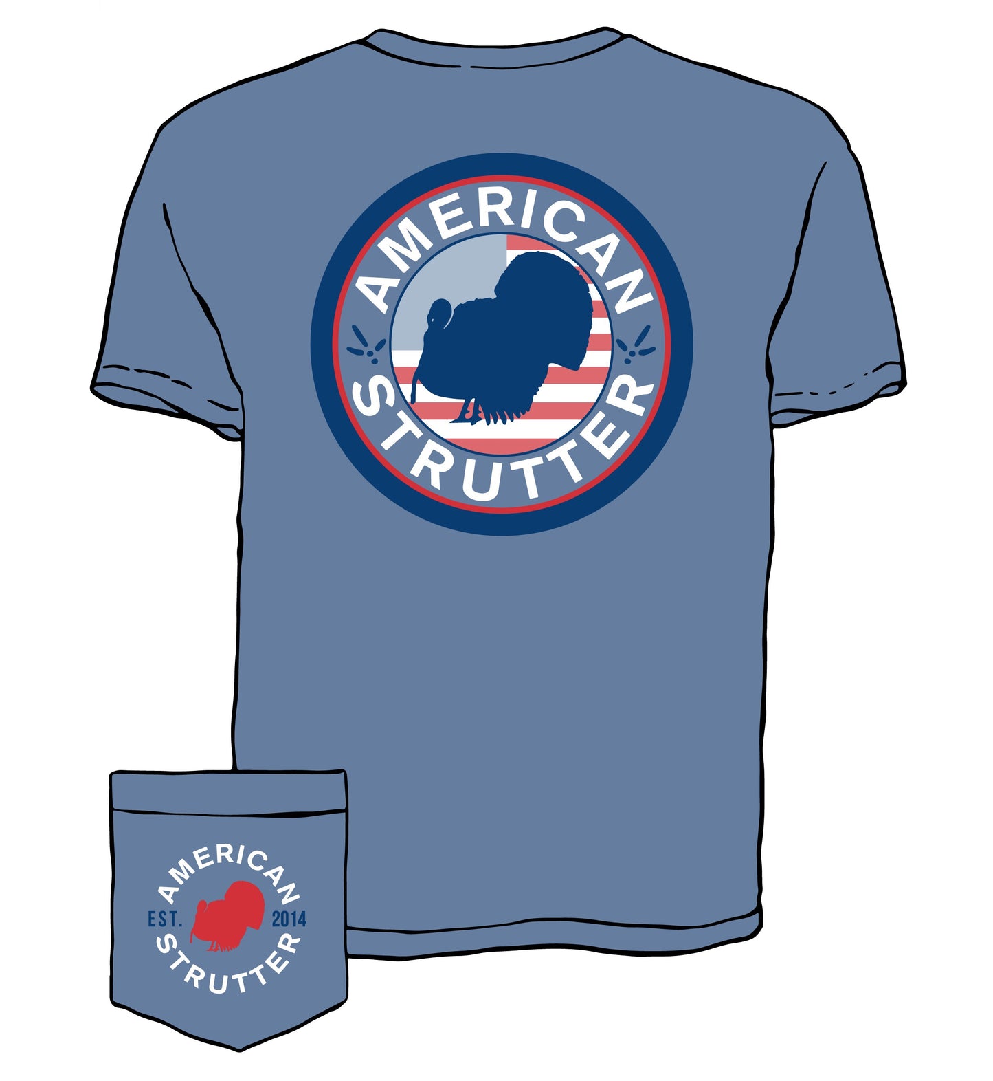 The Patriot T-Shirt (Blue Jean)