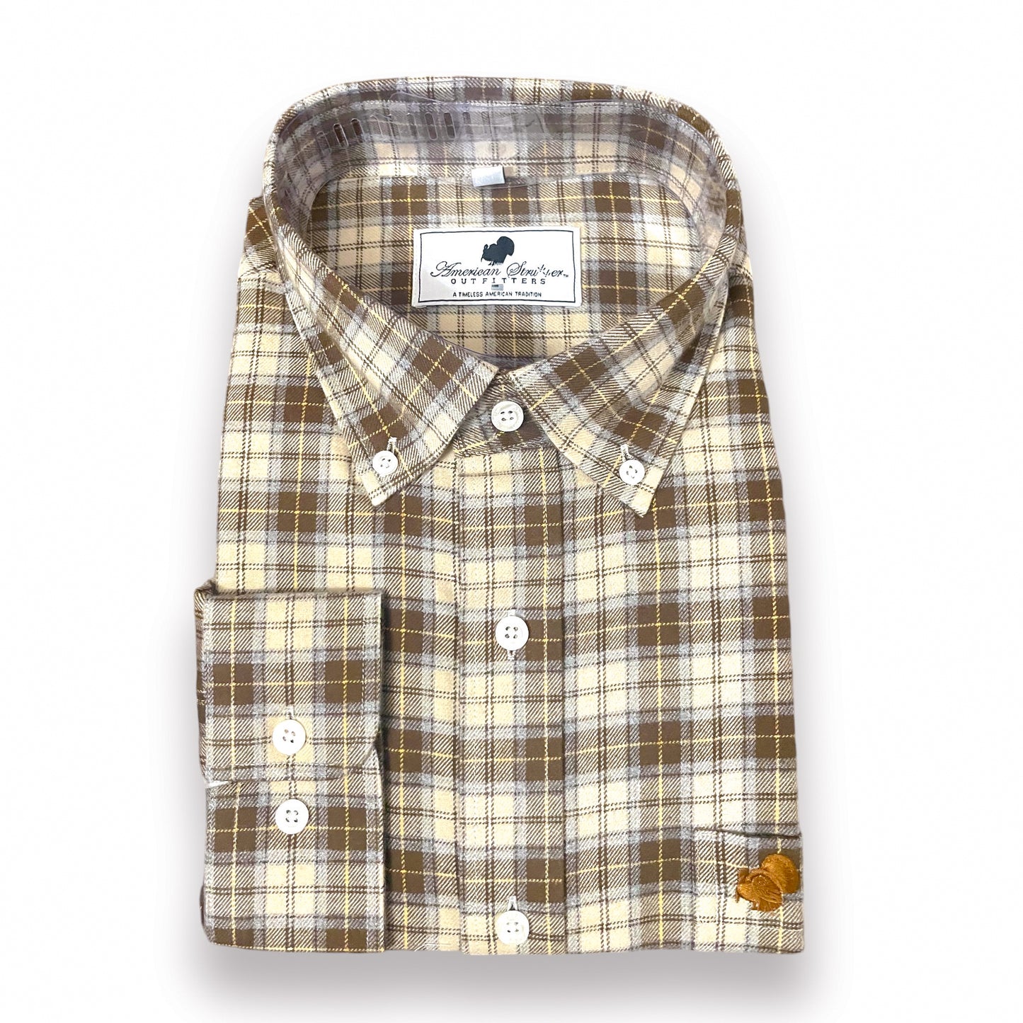 'Woodland Flannel' Bamboo Button Down Shirt (Youth)